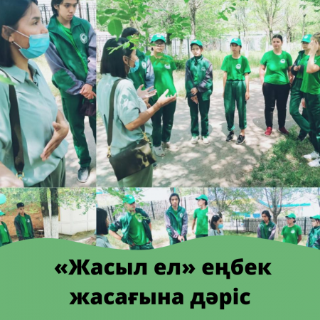 Read more about the article «Жасыл ел» еңбек жасағына дәріс